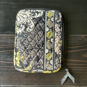 Vera Bradley Black and Yellow Baroque Tablet Sleeve